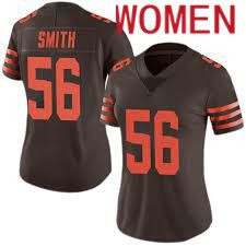 Women Cleveland Browns #56 Malcolm Smith Nike Brown Game NFL Jerseys